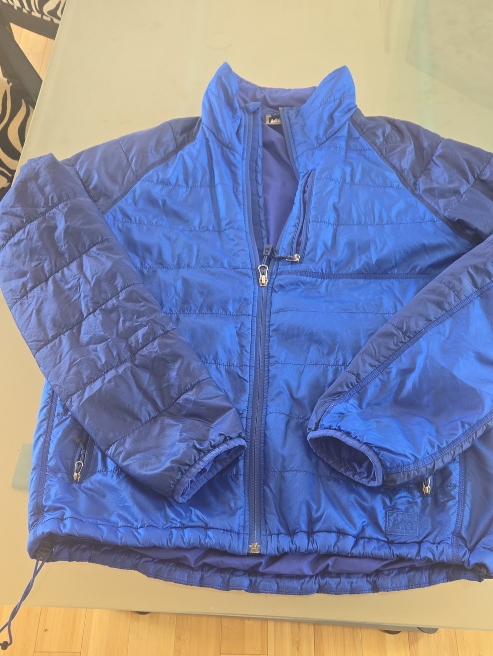 REI Kids Royal Blue Packable Puffer Jacket